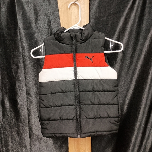 Puma Kids Vest - Black, Red, and White - Picture 6 of 8